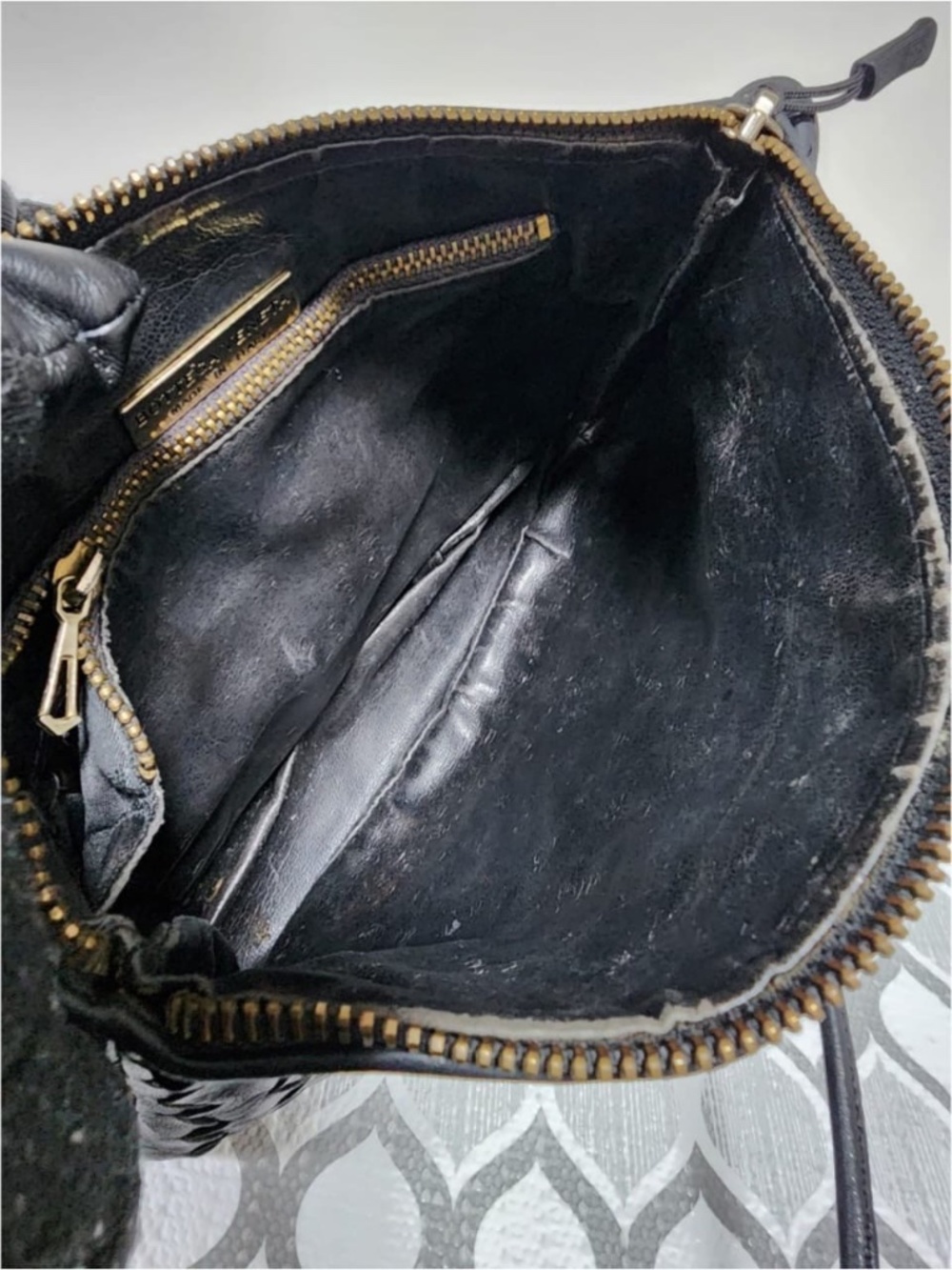Authentic Bottega Veneta Vintage Intrecciato Nodini Crossbody Bag Black - Picture 11 of 12